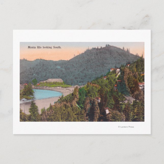 Cartão Postal Vista aérea sul de Monte Rio (Frente)