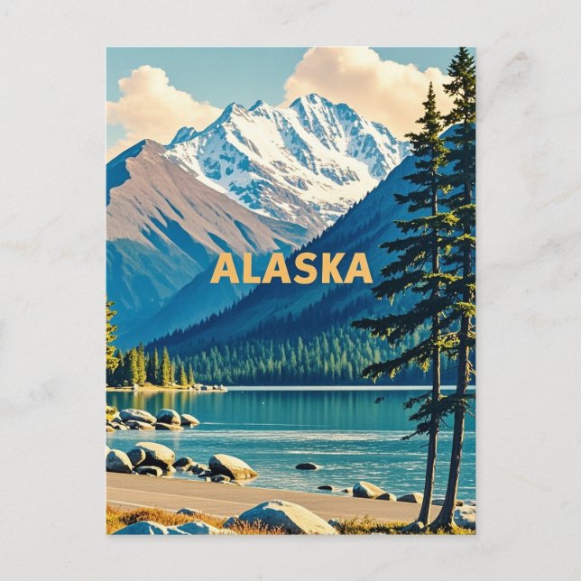 Cartão Postal vista alaska (Frente)