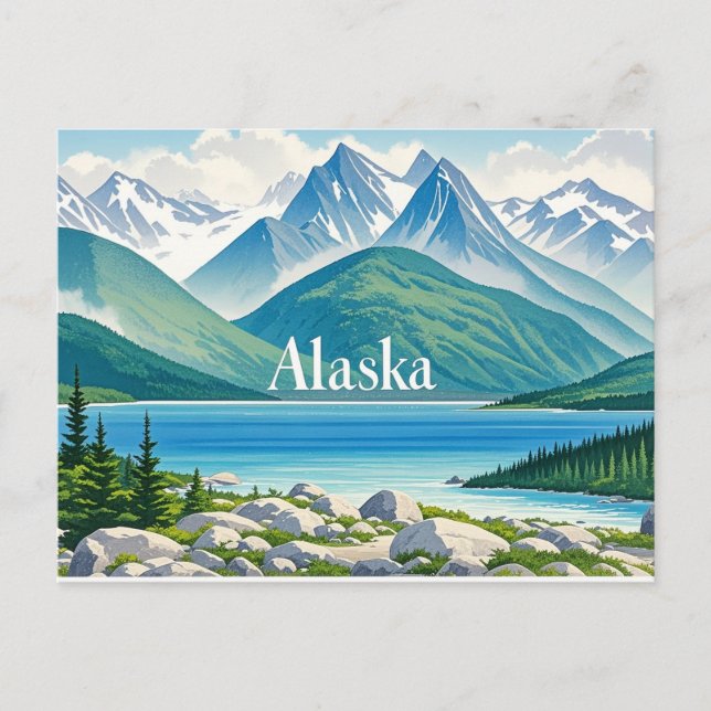Cartão Postal vista alaska (Frente)