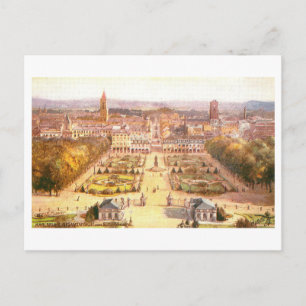 Cartão Postal Vista Antiga do Castelo, Karlsruhe, Alemanha