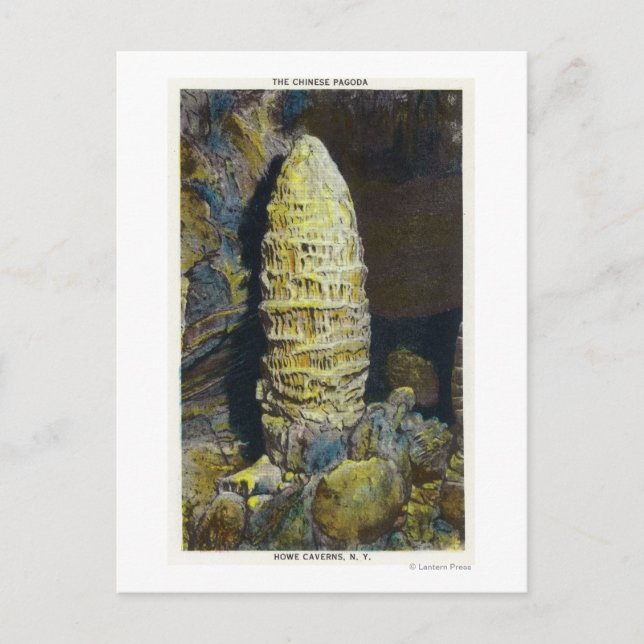 Cartão Postal Vista aproximada do Pagoda Chinês (Frente)