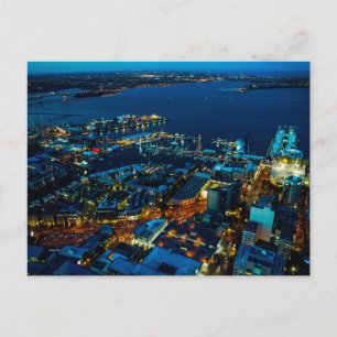 Cartão Postal Vista Auckland Marina da Torre Céu - Cartão-postal