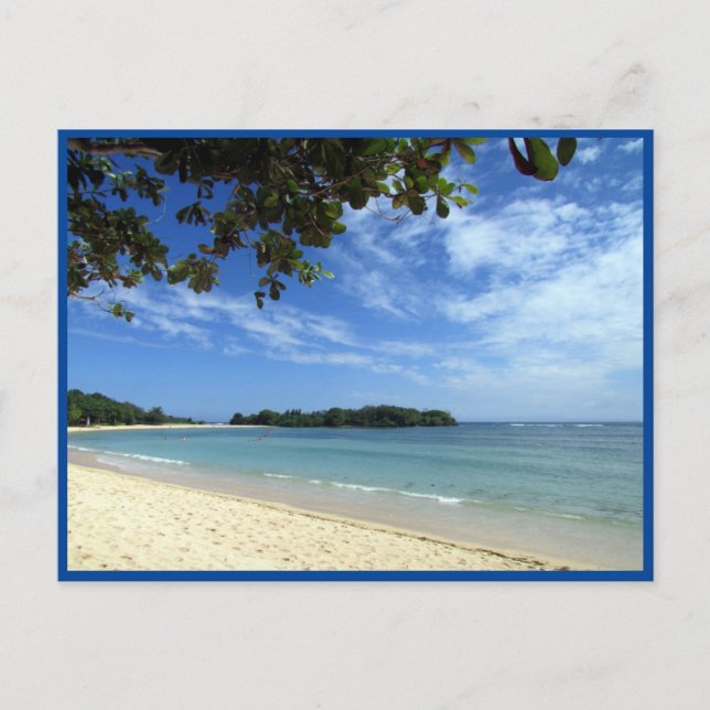 Cartão Postal vista bali Beach (Frente)