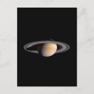Cartão Postal Vista Cassini do Espaço de Saturno NASA