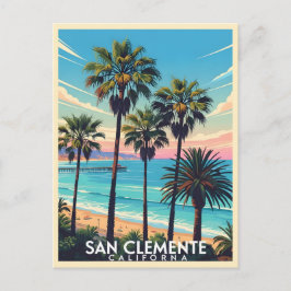 Cartão Postal Vista costeira de San Clemente Califórnia