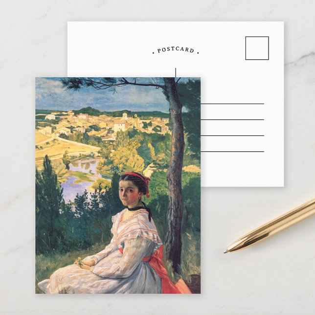 Cartão Postal Vista da aldeia | Fré dé ric Bazille (Criador carregado)