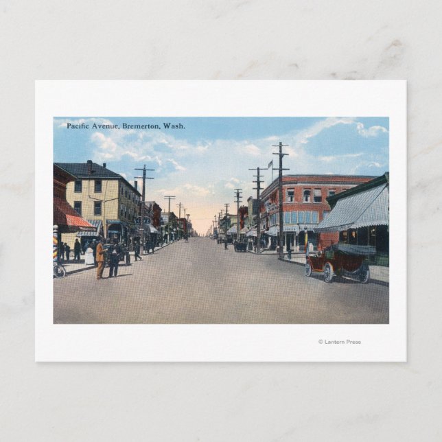 Cartão Postal Vista da Avenida do Pacífico (Frente)