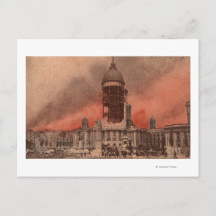Cartão Postal Vista da Câmara Municipal Após o Terremoto