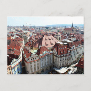 Cartão Postal Vista da capital Praga na República Checa