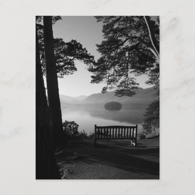 Cartão Postal Vista da Carraça de Friar: Derwentwater, Cumbria (Frente)