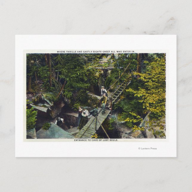Cartão Postal Vista da Caverna de Entrada das Almas Perdidas (Frente)