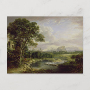 Cartão Postal Vista da cidade de Edimburgo, c.1822 (petróleo sob