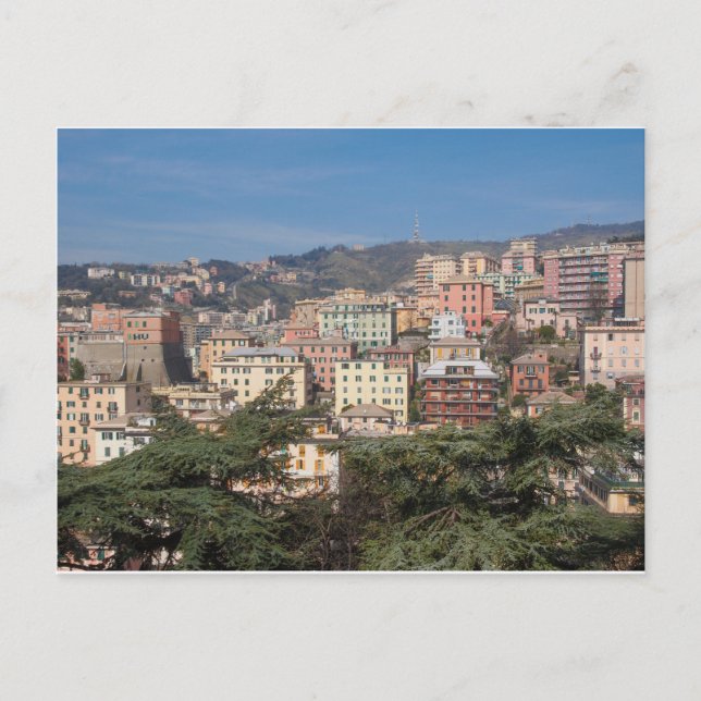Cartão Postal Vista da cidade de Gênova (Frente)