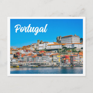 Cartão Postal Vista da cidade de Portugal da arquitetura na enco