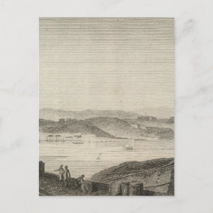Cartão Postal Vista da Cidade de Washington em 1800