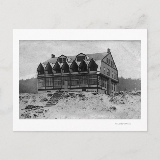 Cartão Postal Vista da Costa do Oregon do Outlook Inn Hotel (Frente)