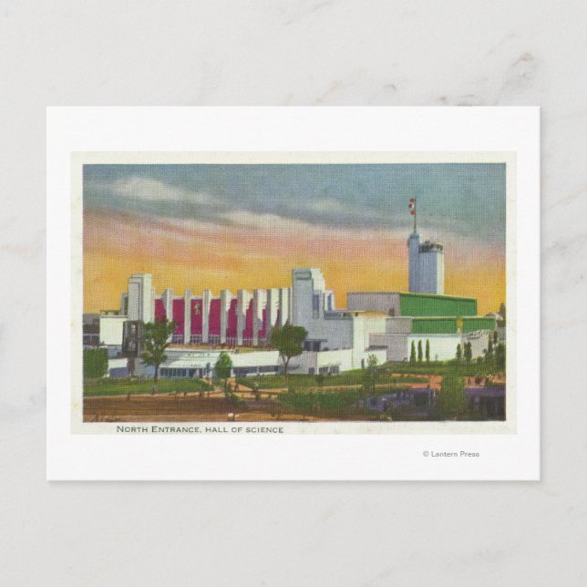 Cartão Postal Vista da Entrada do Norte, Hall da Ciência (Frente)