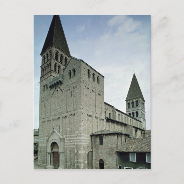 Cartão Postal Vista da fachada oeste, século 10-11 (Frente)