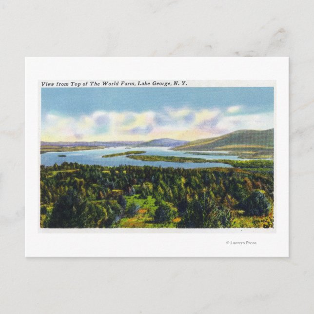 Cartão Postal Vista da Fazenda Mundial do Lago (Frente)