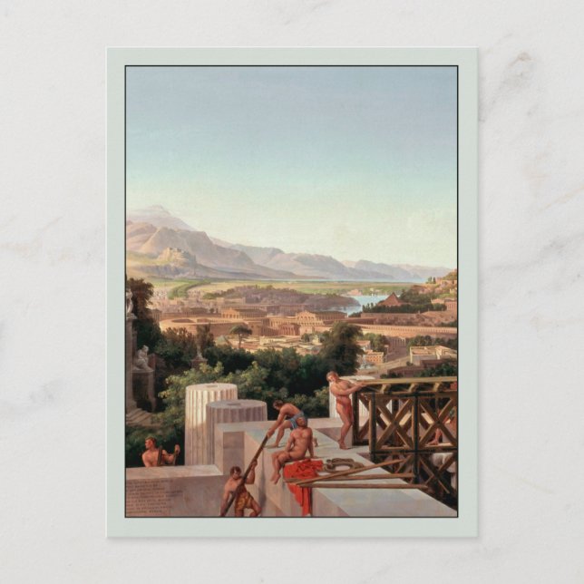 Cartão Postal Vista da Flor da Grécia por August Ahlborn (Frente)