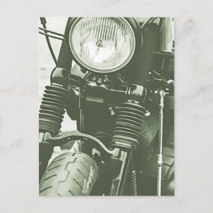 Cartão Postal Vista da frente de uma fotografia de motocicleta d