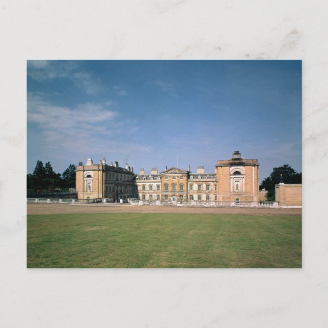 Cartão Postal Vista da frente oeste, reconstruída 1746-61 (Frente)