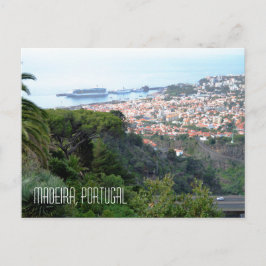 Cartão Postal Vista da Ilha do Funchal Madeira Portugal