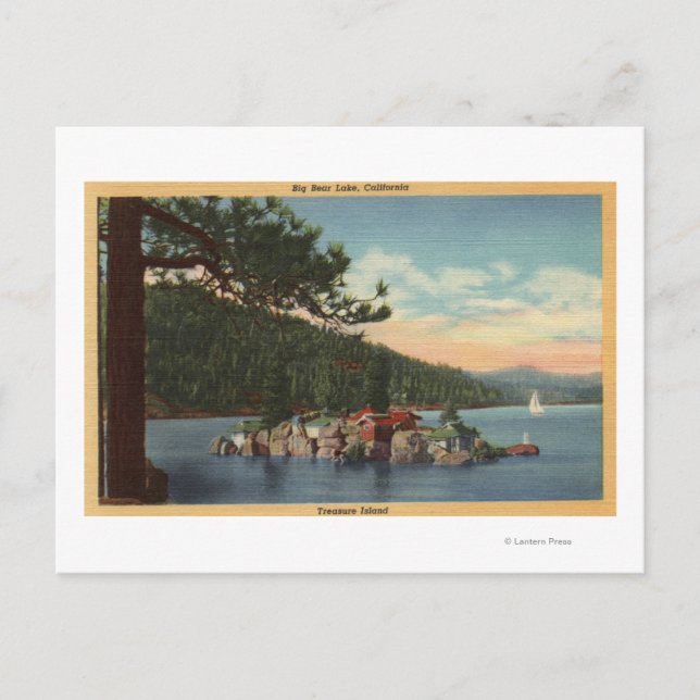 Cartão Postal Vista da Ilha do Tesouro (Frente)