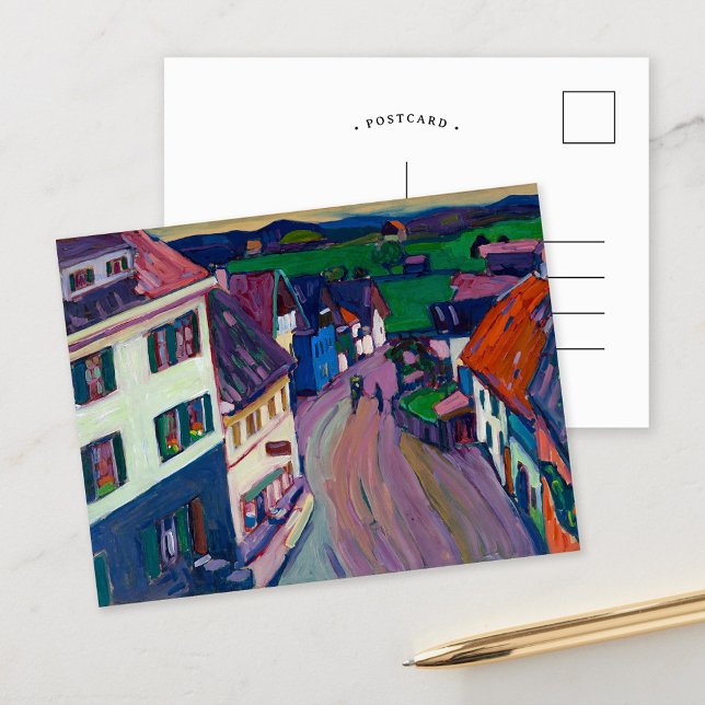 Cartão Postal Vista da Janela do Griesbrä u | Kandinsky (Criador carregado)