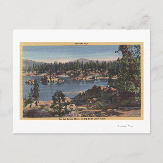 Cartão Postal Vista da margem sul da Boulder Bay (Frente)