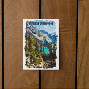 Cartão Postal Vista da Montanha da Colúmbia Britânica Canadá