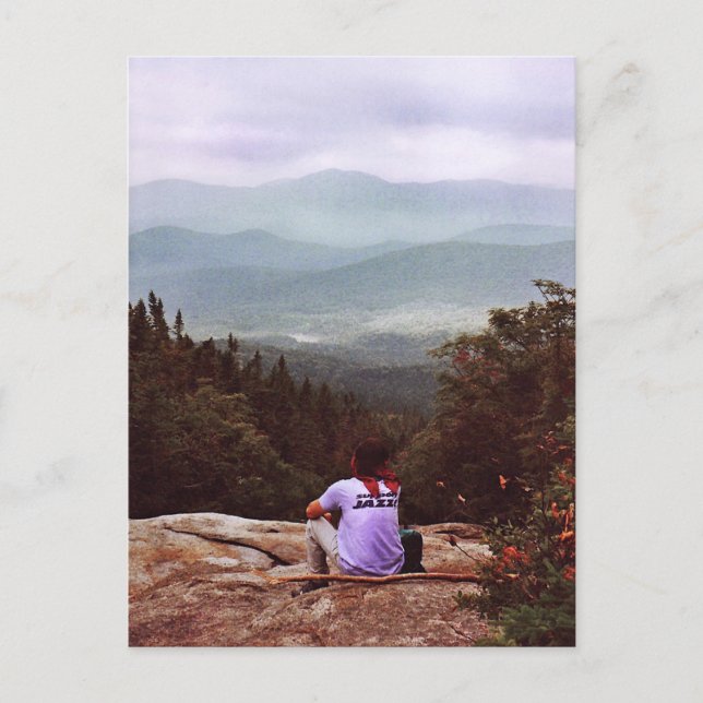 Cartão Postal Vista da Natureza Selvagem de Pemigewasset (Frente)