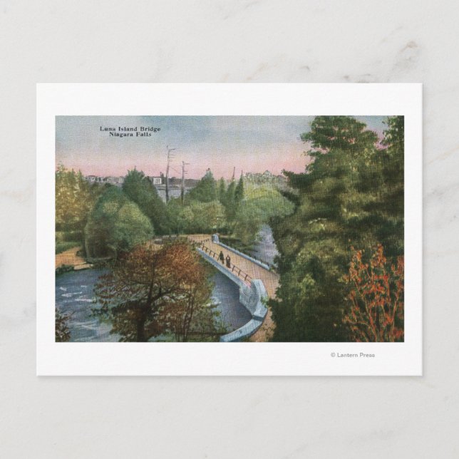Cartão Postal Vista da Ponte da Ilha de Luna (Frente)