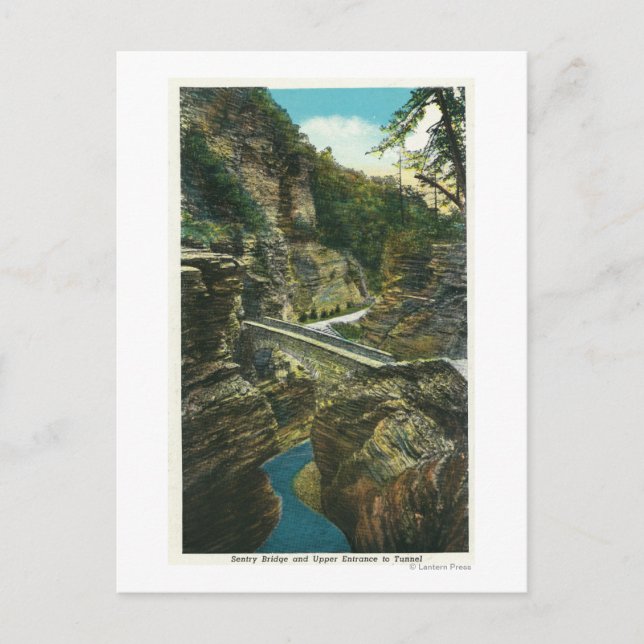 Cartão Postal Vista da ponte de entrada e do túnel superior (Frente)
