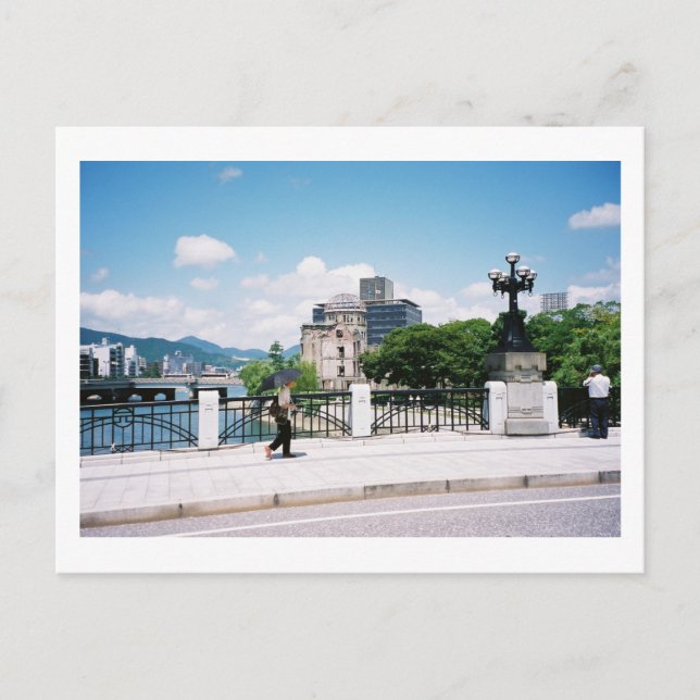 Cartão Postal Vista da Ponte Motoyasu: Hiroshima (Frente)