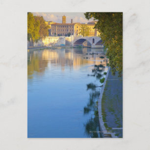 Cartão Postal Vista da Ponte Sisto do Tiber