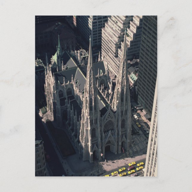 Cartão Postal Vista da Rua. Catedral de Patrick (Frente)