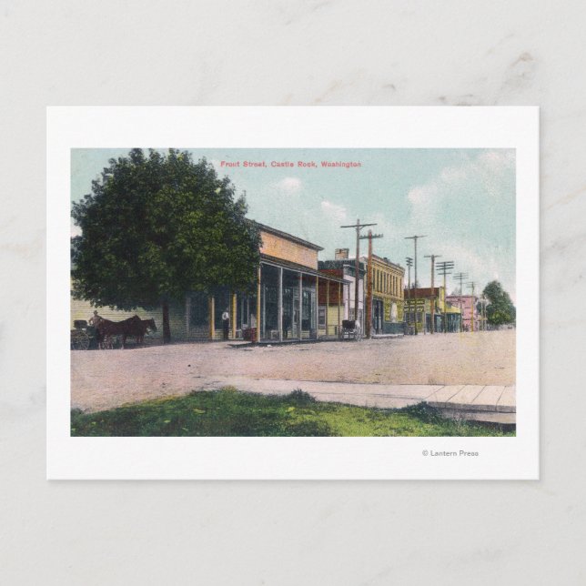 Cartão Postal Vista da Rua Frente (Frente)