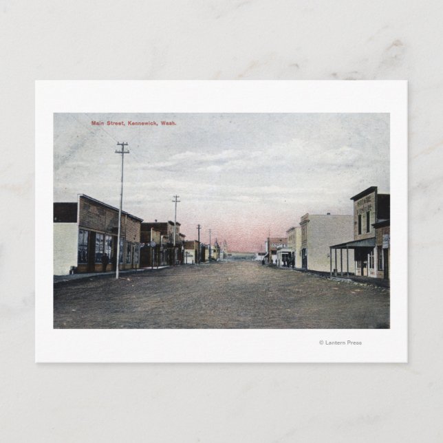 Cartão Postal Vista da rua principal (Frente)