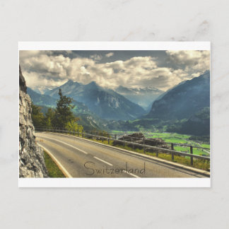 Cartão Postal Vista Da Suiça De Meiringen E Dos Alpes Suíços