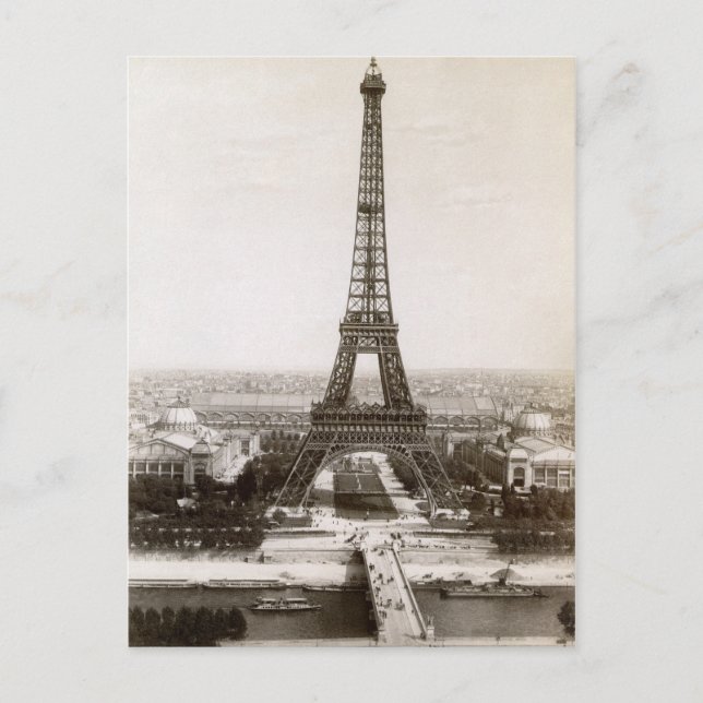 Cartão Postal Vista Da Torre Eiffel, 1900 (Frente)