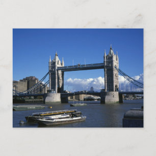 Cartão Postal Vista da Tower Bridge dos anos 90