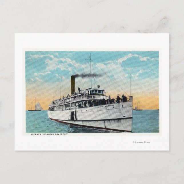 Cartão Postal Vista das dunas de areia típicas do Cabo (Frente)