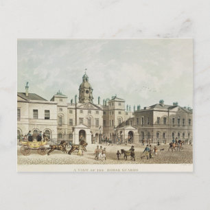 Cartão Postal Vista das Guardas de Cavalo de Whitehall