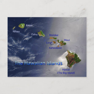 Cartão Postal Vista das Ilhas Havaianas