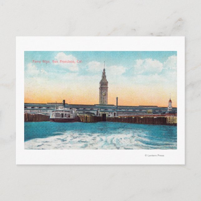 Cartão Postal Vista das pancadas de ferry e da torre (Frente)