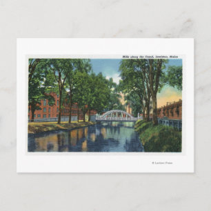 Cartão Postal Vista das usinas ao longo do Canal