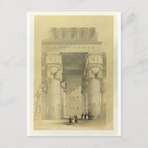 Cartão Postal Vista de baixo do Portico do Templo em Denda