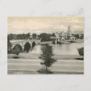 Cartão Postal Vista de Cambridge, MA Vintage