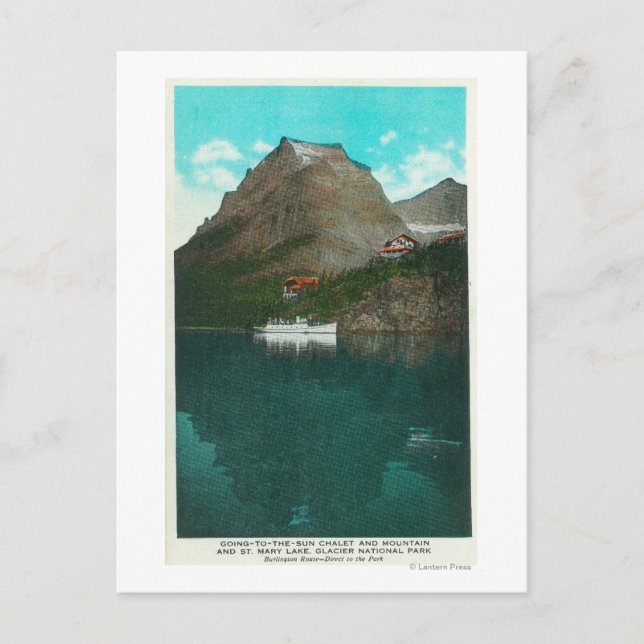 Cartão Postal Vista de Chalet Ir para o Sol (Frente)